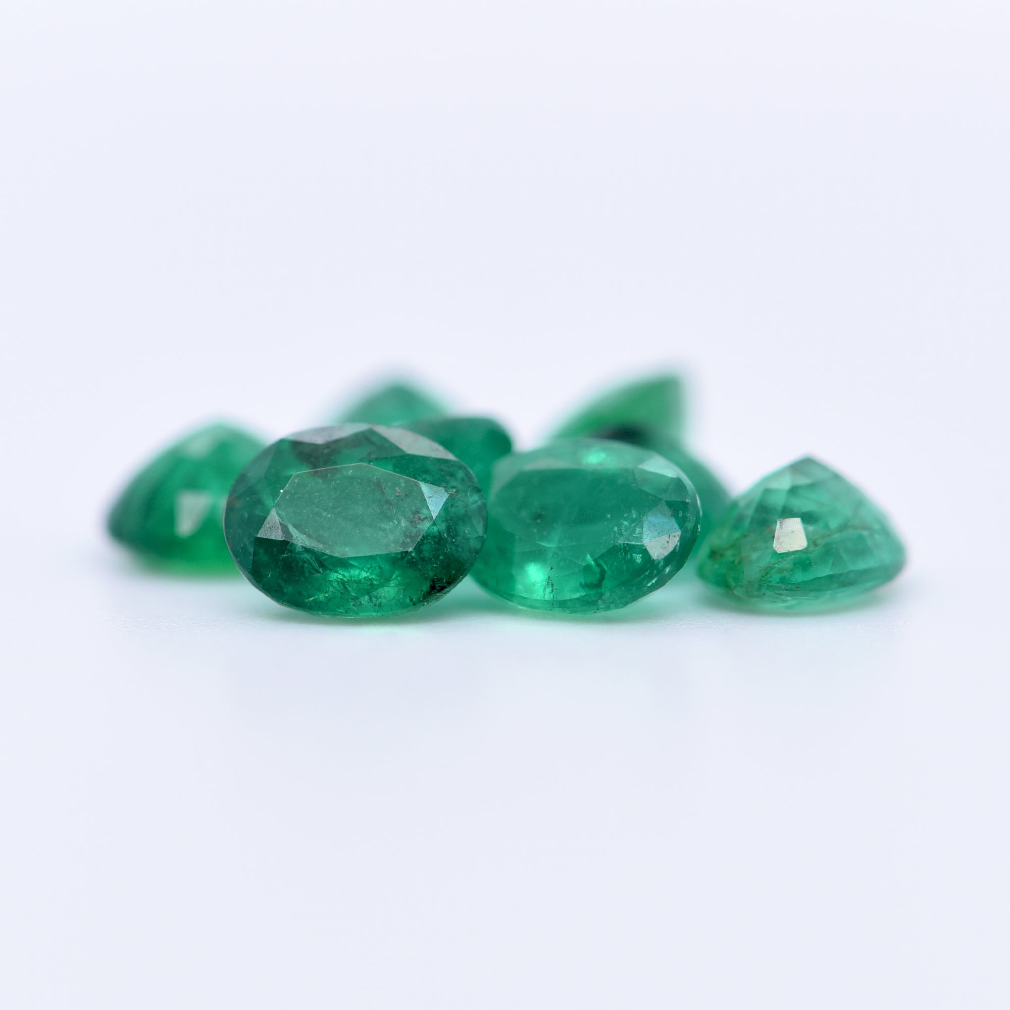 6x5 Oval Faceted Emeralds