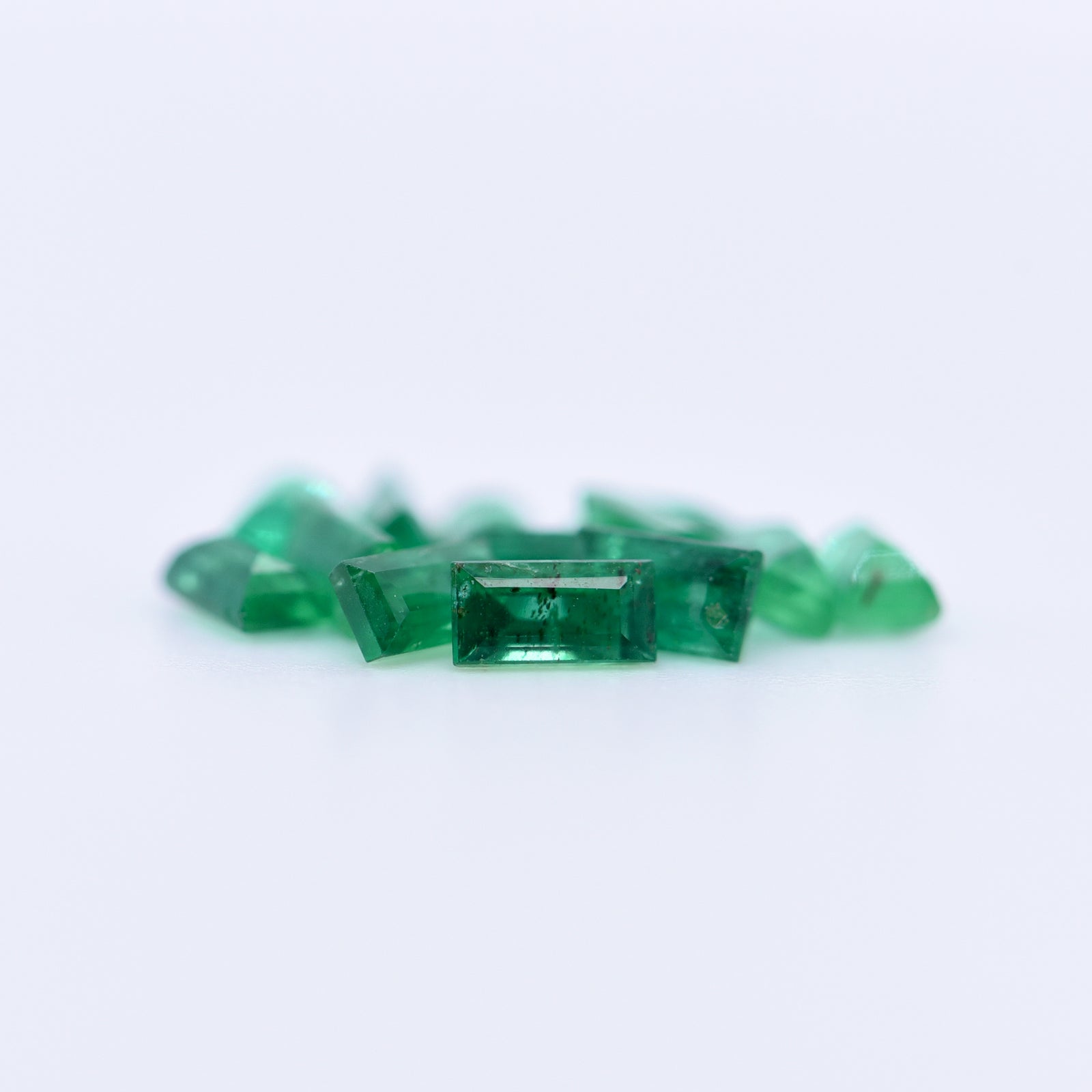 4x2 Baguette Step Cut Emeralds