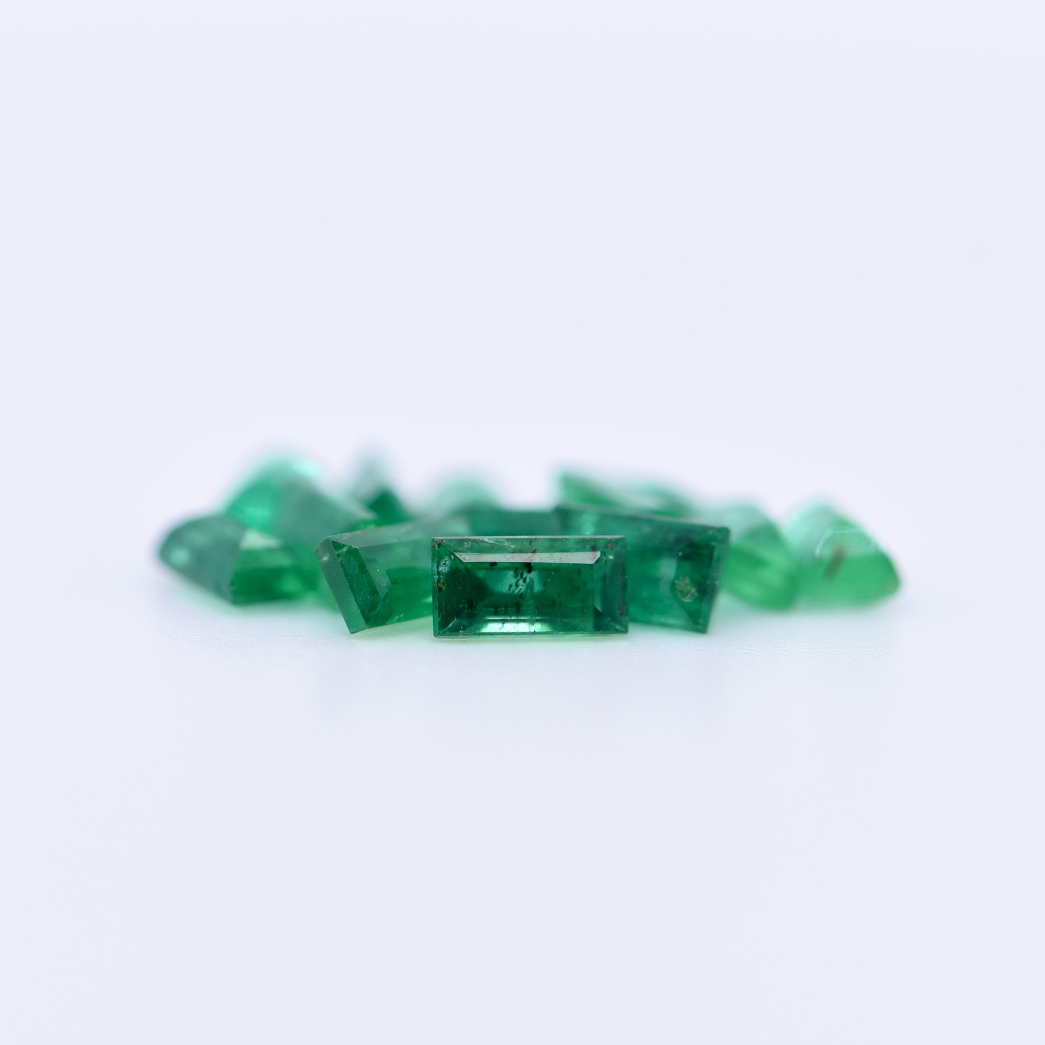 4x2 Baguette Step Cut Emeralds