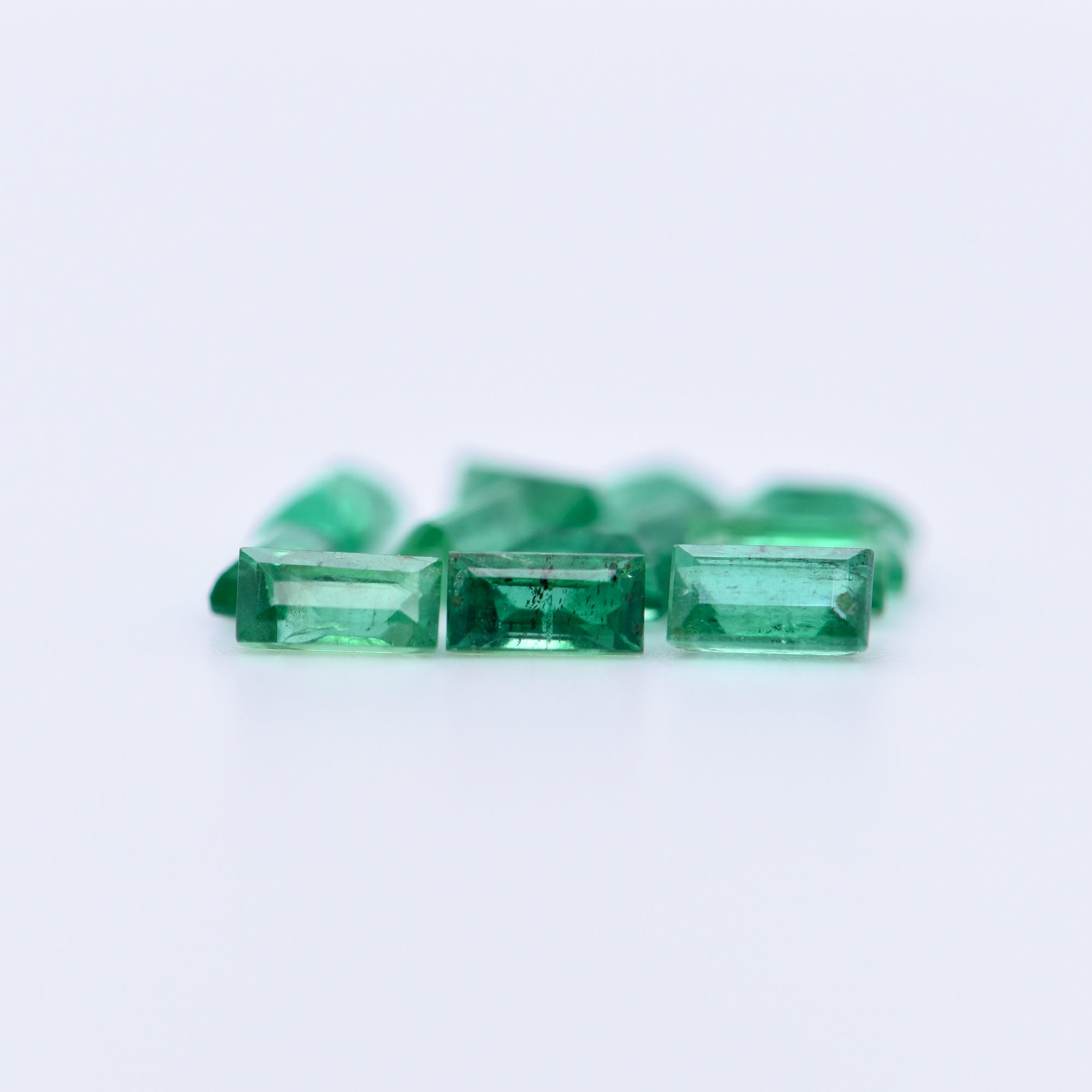 4x2 Baguette Step Cut Emeralds