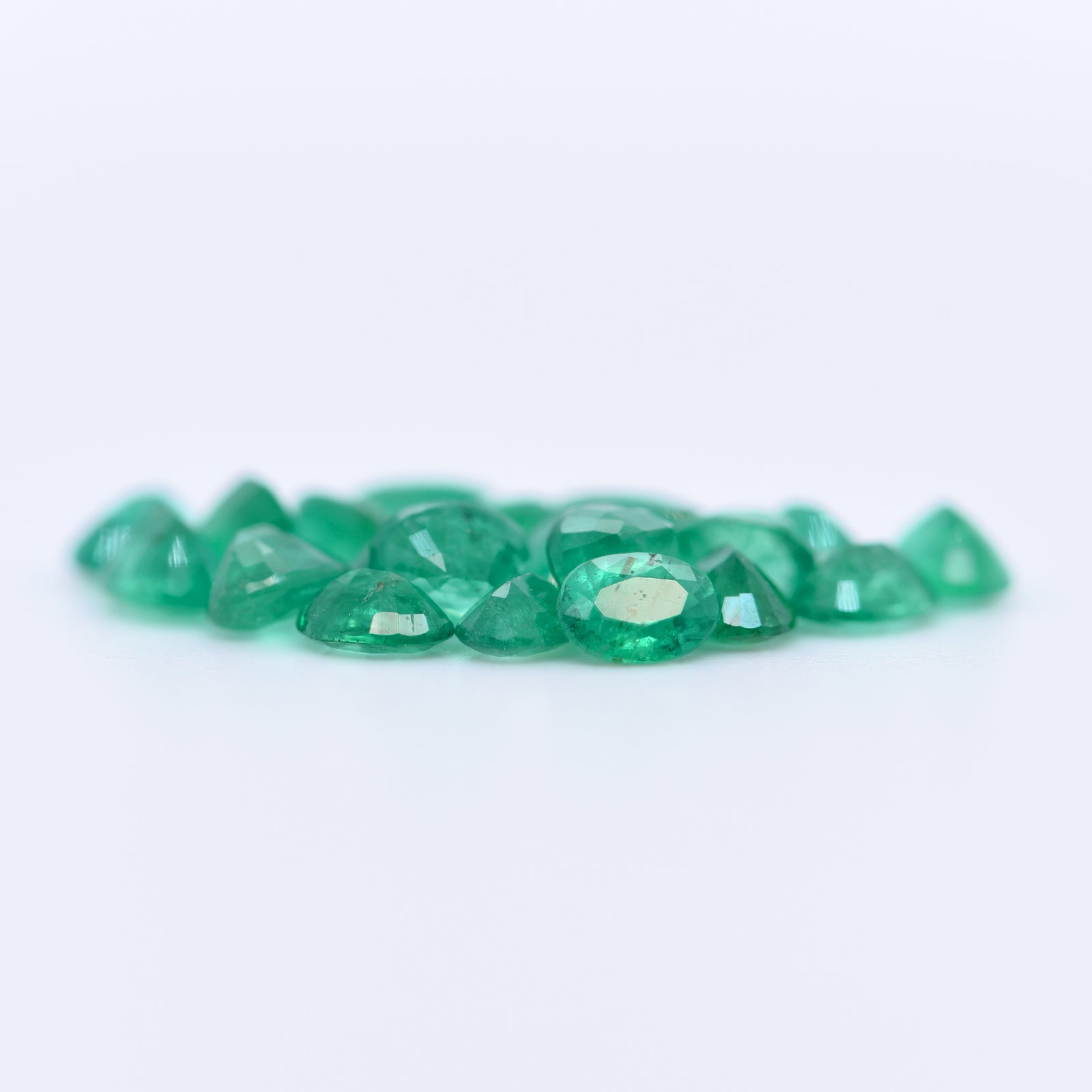 4x3 Oval Faceted Emeralds