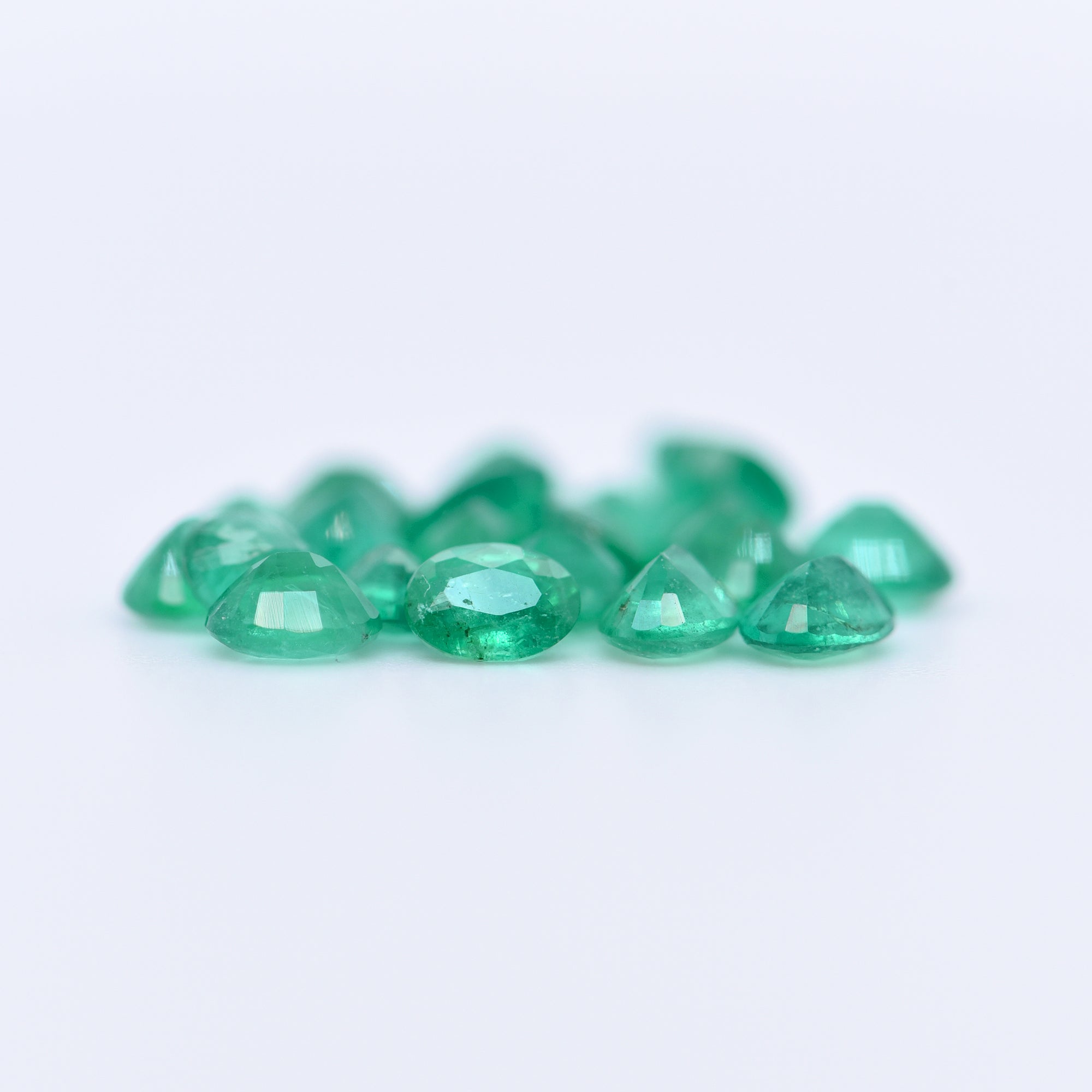 4x3 Oval Faceted Emeralds