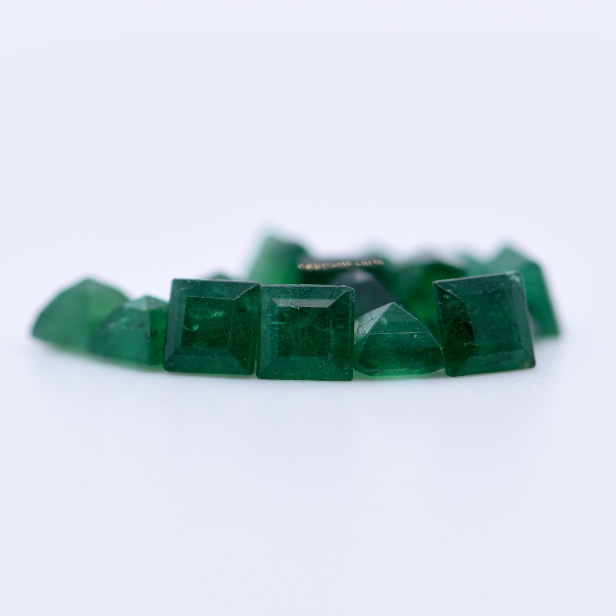 3.25x3.25 Square Step Cut Emeralds