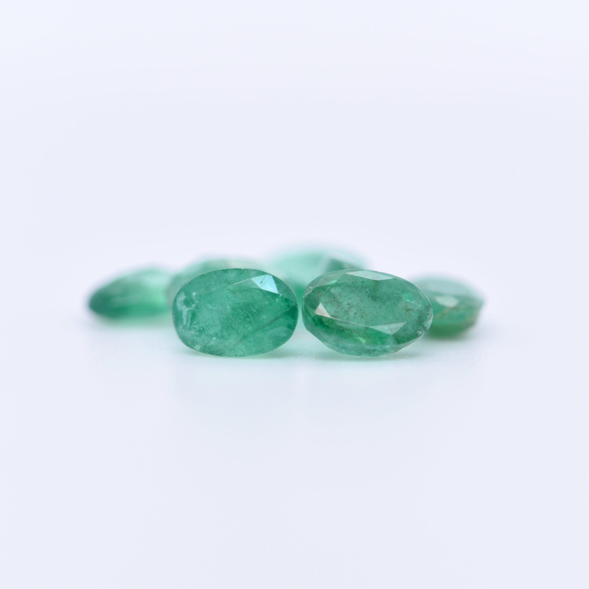 6x4 Oval Faceted Emeralds