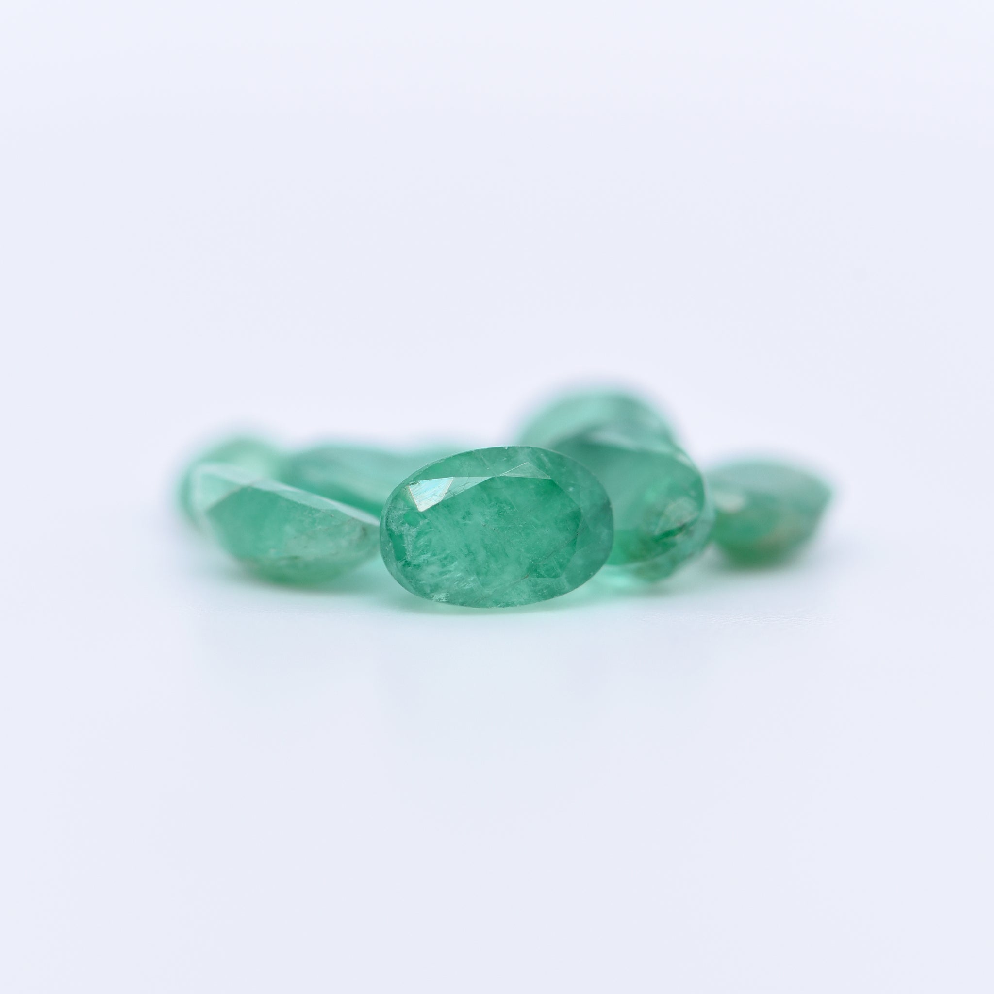 6x4 Oval Faceted Emeralds