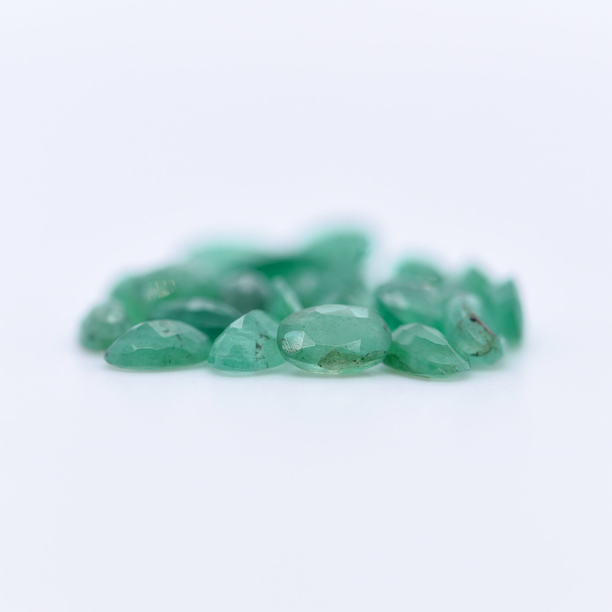 5x3 Oval Faceted Emeralds