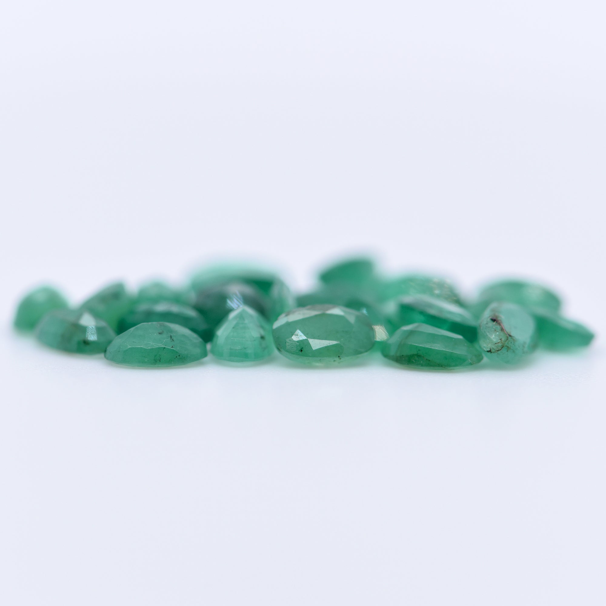 5x3 Oval Faceted Emeralds