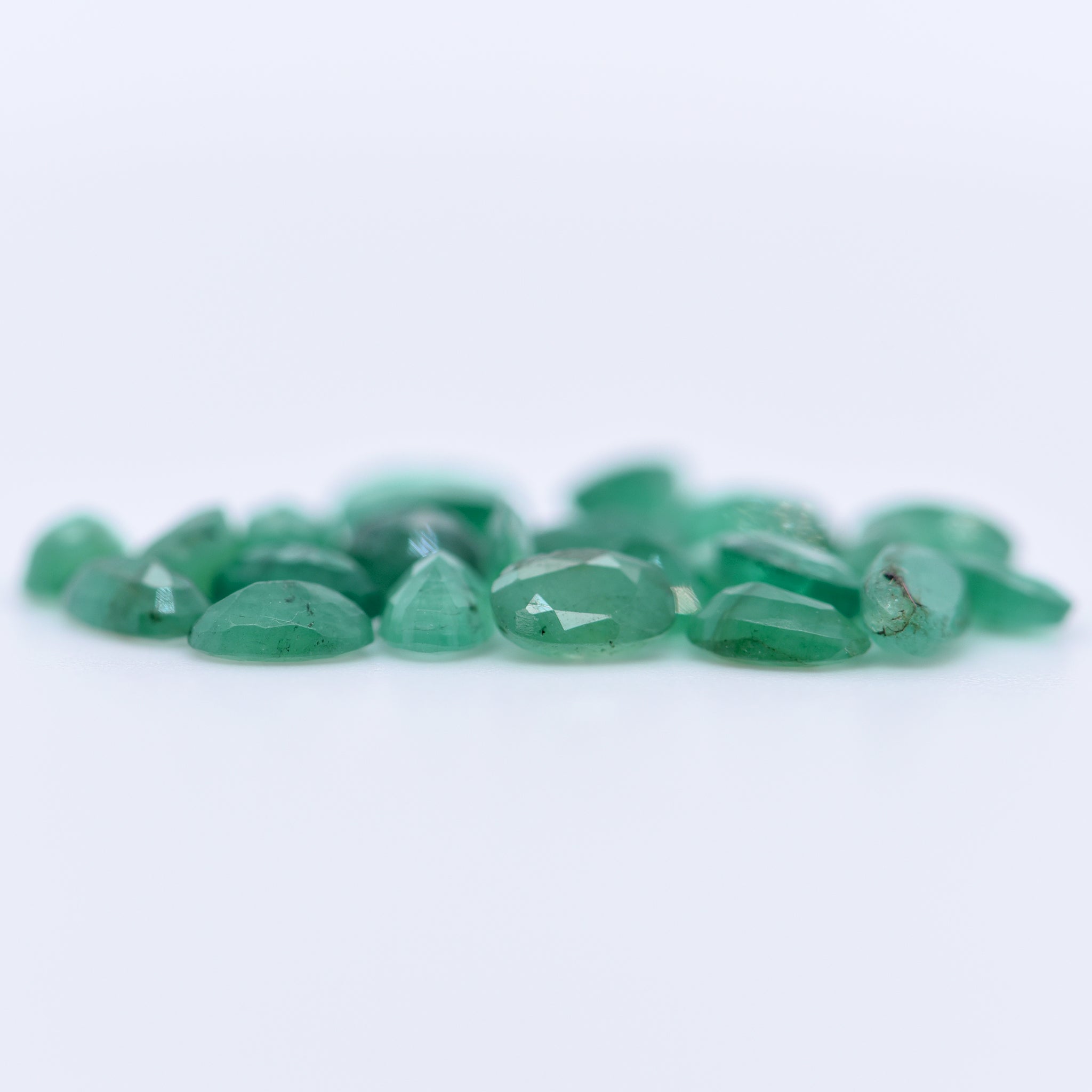 5x3 Oval Faceted Emeralds