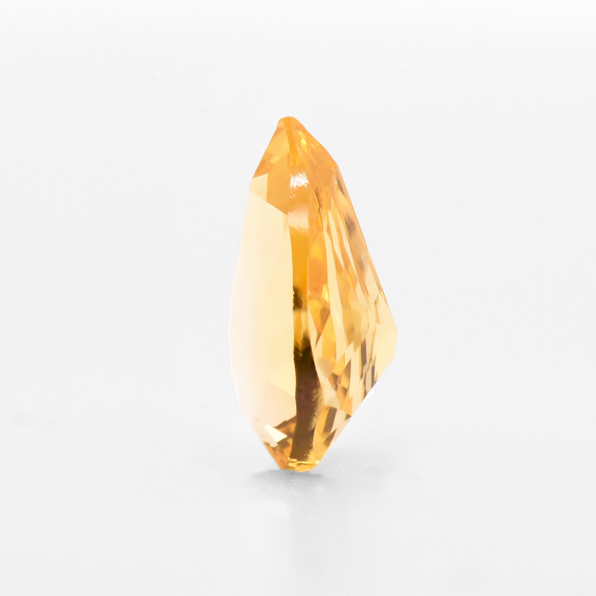 1.07cts 7.8x5.2cts Pear Faceted Yellow Sapphire