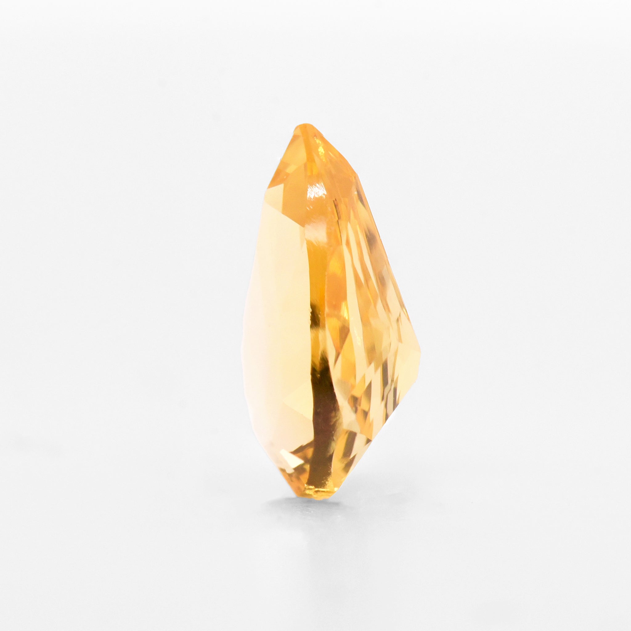 1.07cts 7.8x5.2cts Pear Faceted Yellow Sapphire