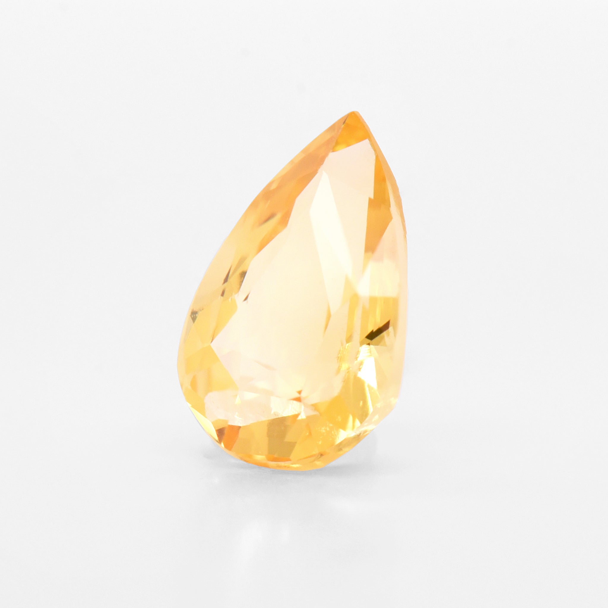 1.07cts 7.8x5.2cts Pear Faceted Yellow Sapphire