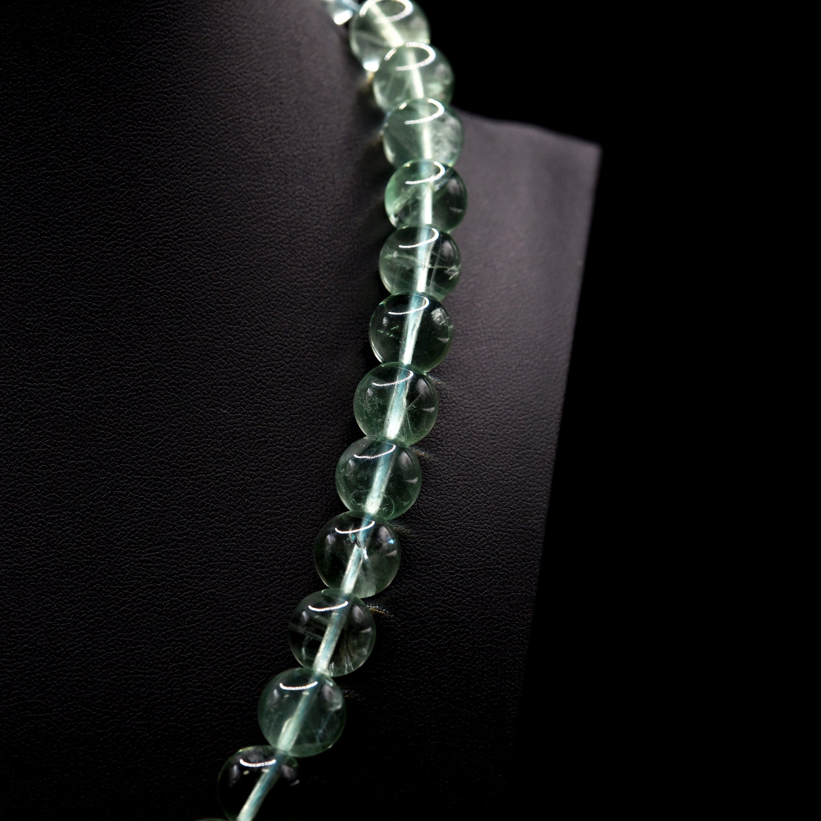 12mm Round Green Fluorite Bead Strings