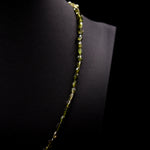 6.5x4.5 Faceted Oval Green Tourmaline Bead Strings