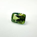 1.05cts 6x4.3mm Cushion Shaped Faceted Green Sapphire