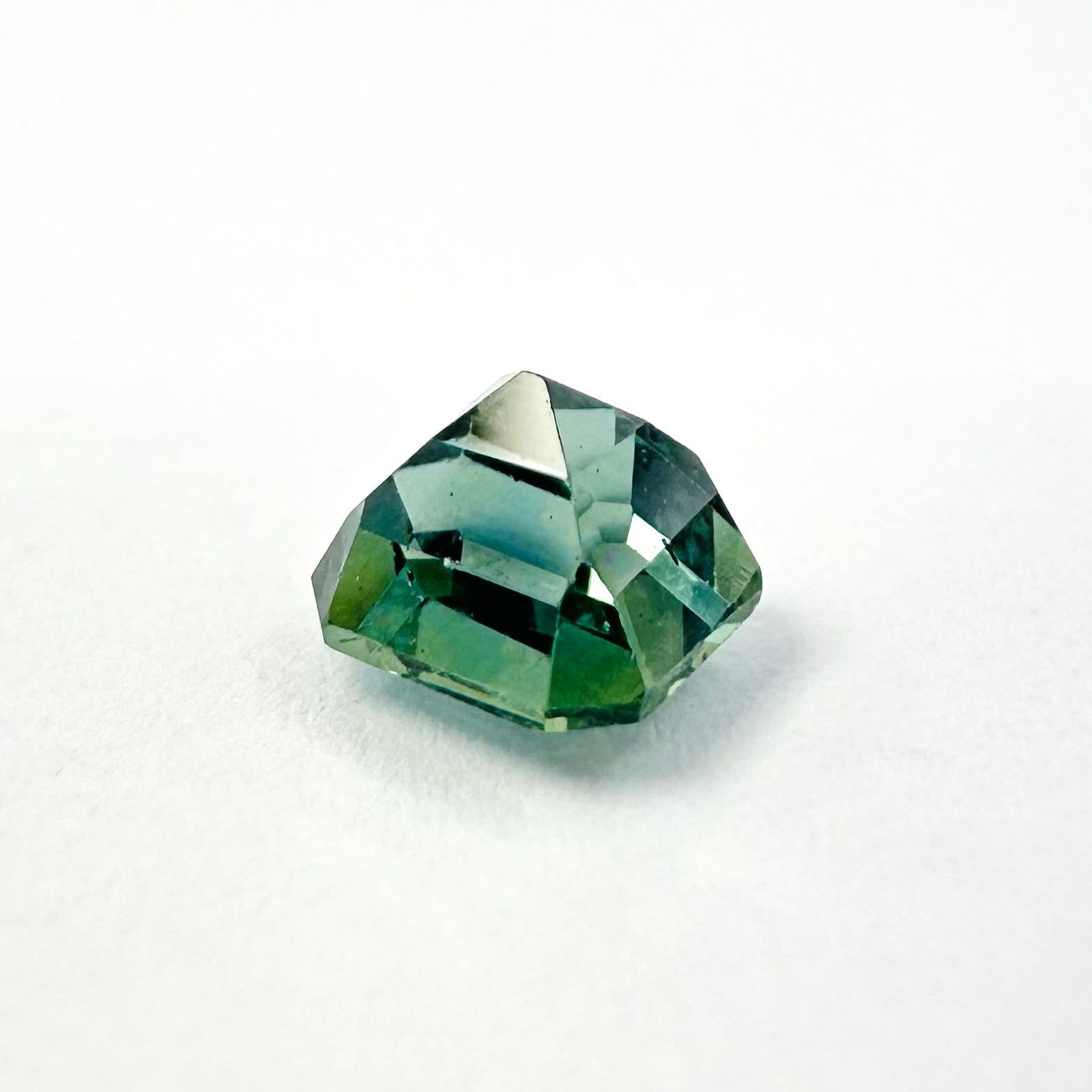 1.00cts 5x4.7mm Octagon Cut Faceted Teal-Blue Sapphire