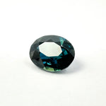 0.91cts 6.5x5.3mm Oval Faceted Blue-Teal Sapphire