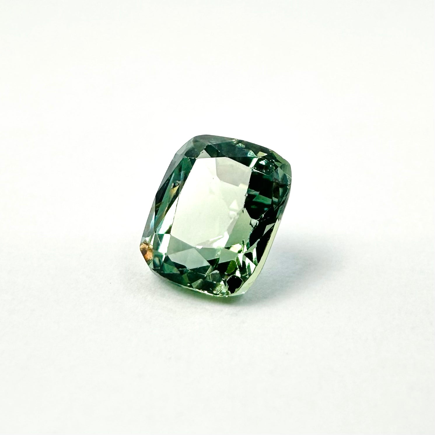 1.05ct 5.8x4.8mm Cushion Cut Faceted Teal Sapphire