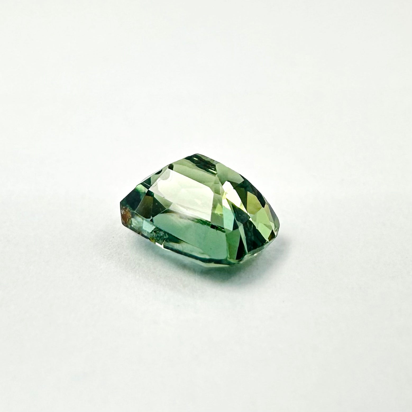 1.05ct 5.8x4.8mm Cushion Cut Faceted Teal Sapphire