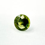 0.58cts 5mm Round Faceted Green Sapphire