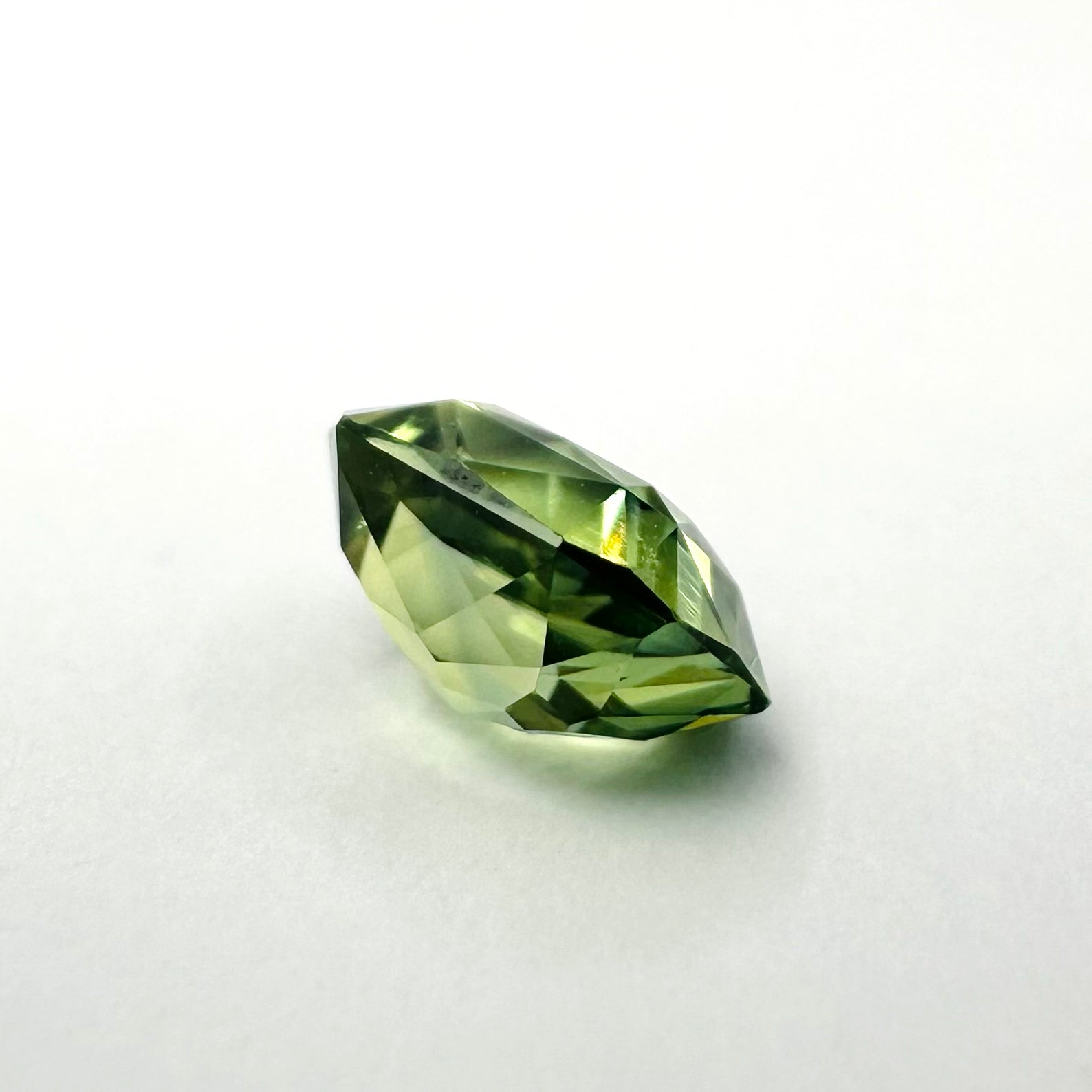 1.06cts 6x5mm Octagon Shaped Green Sapphire