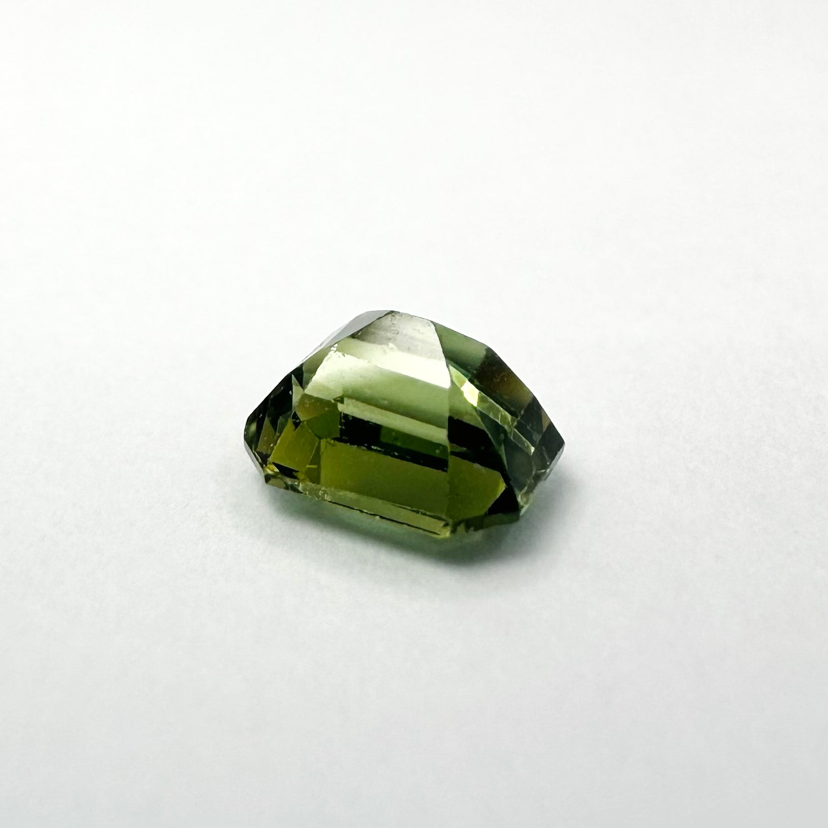 0.85cts 5.4x4.4mm Octagon Shaped Green Sapphire