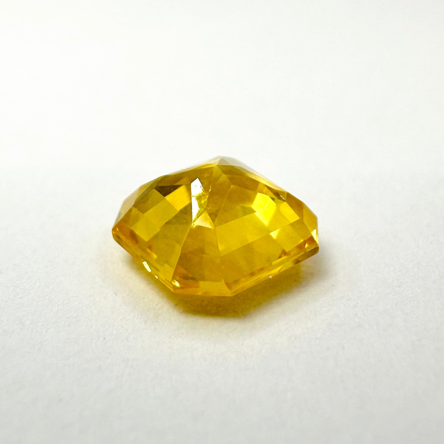 1.7cts 6.8x6.3mm Octagon Shaped Yellow Sapphire