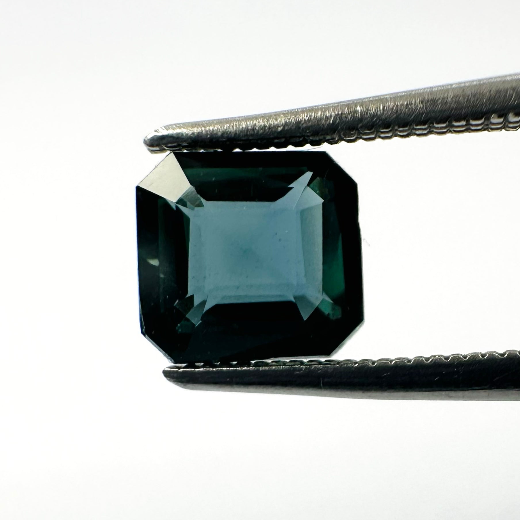 0.64cts 5.1x4.8mm Octagon Shaped Teal Sapphire