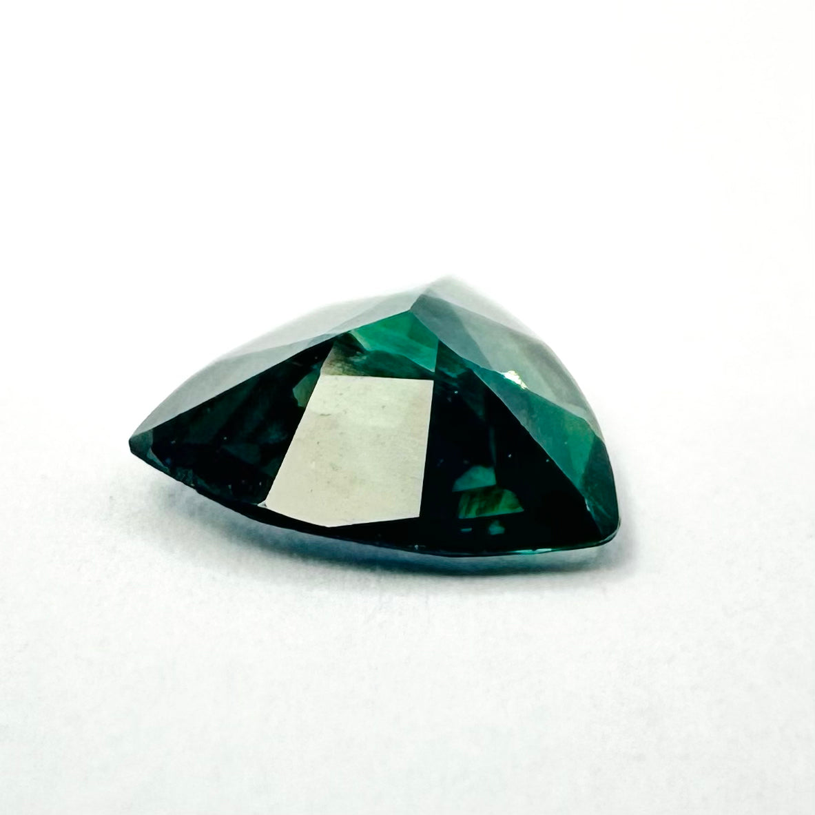 1.05cts 7.5x7.5mm Trillion Cut Teal Sapphire