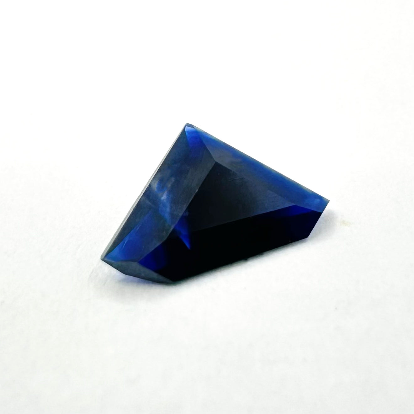 0.43cts 8x4.7mm Fancy Cut Kite-Shield Blue Sapphire