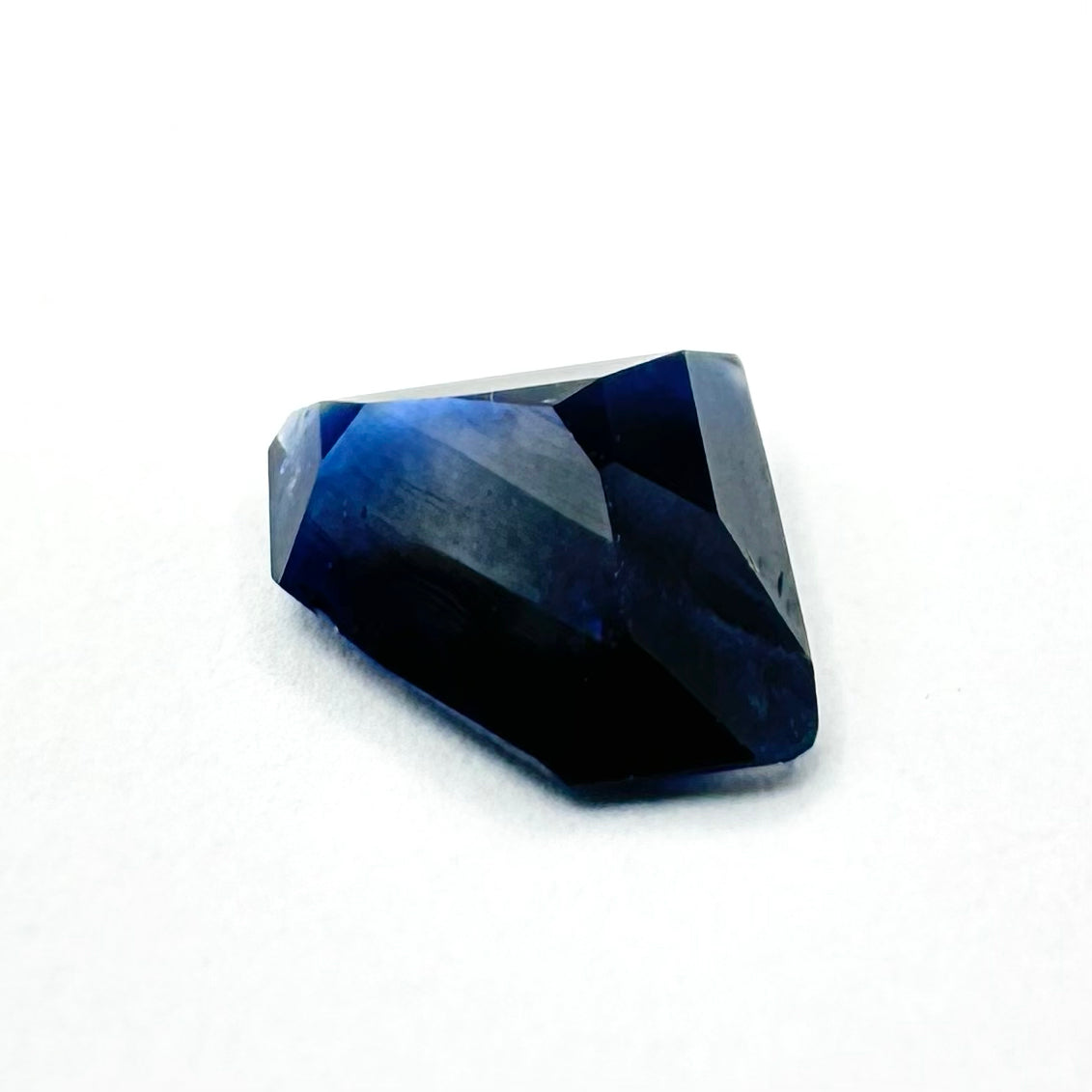 1.06cts 8.3x6.5mm Fancy Cut Kite-Shield Blue Sapphire