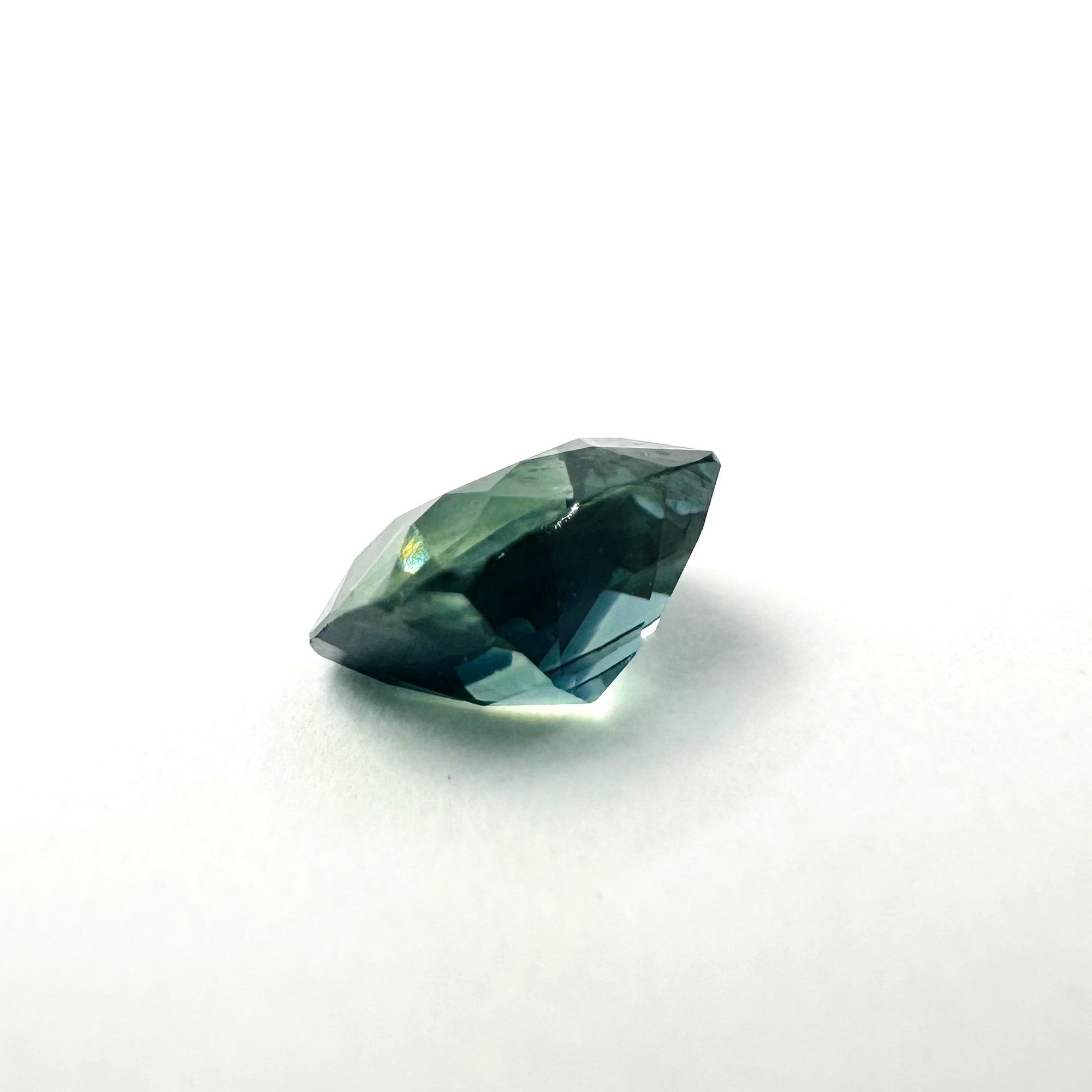 0.93cts 5.75x5.5mm Cushion Blue-Teal Sapphire