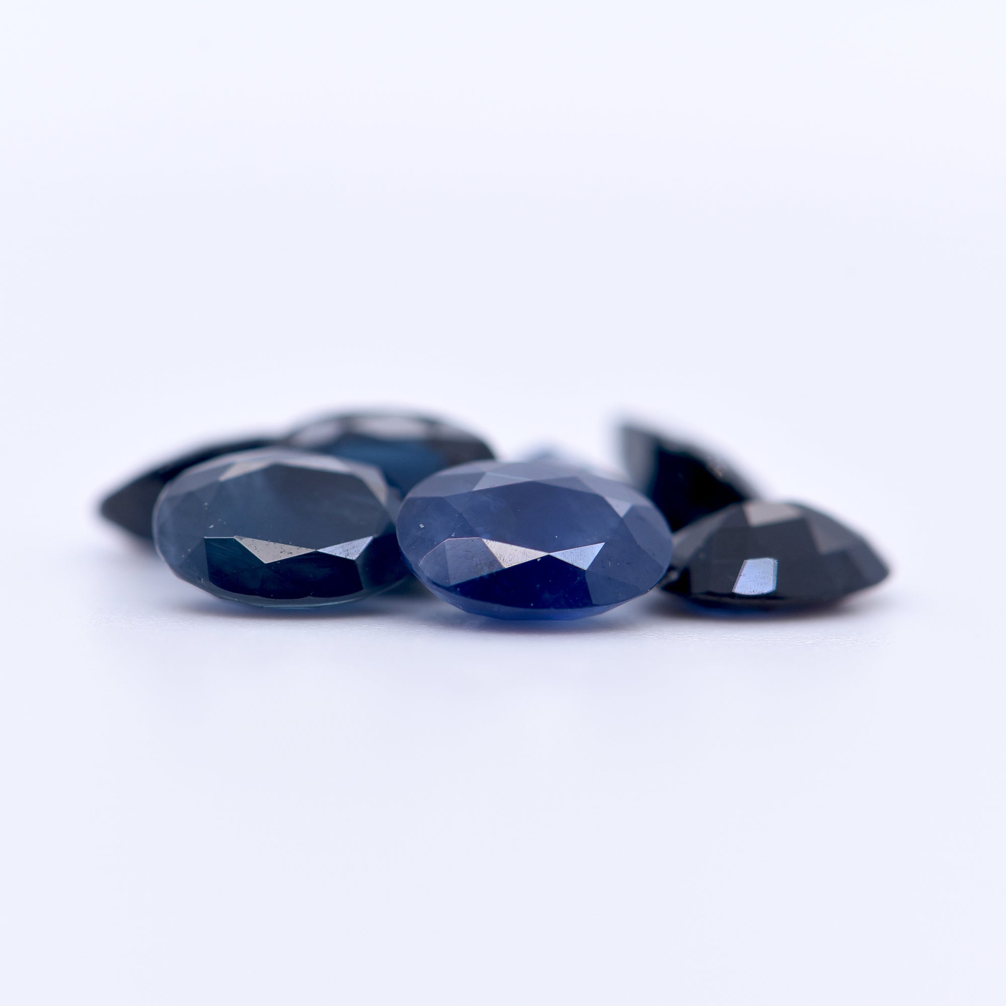 7x5 Oval Faceted Blue Sapphires