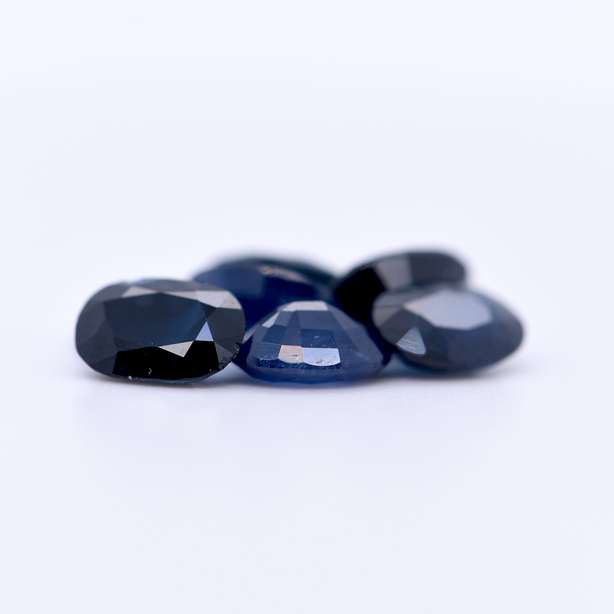 7x5 Oval Faceted Blue Sapphires