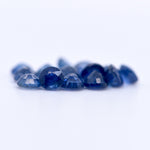 3.75mm Round Faceted Blue Sapphires