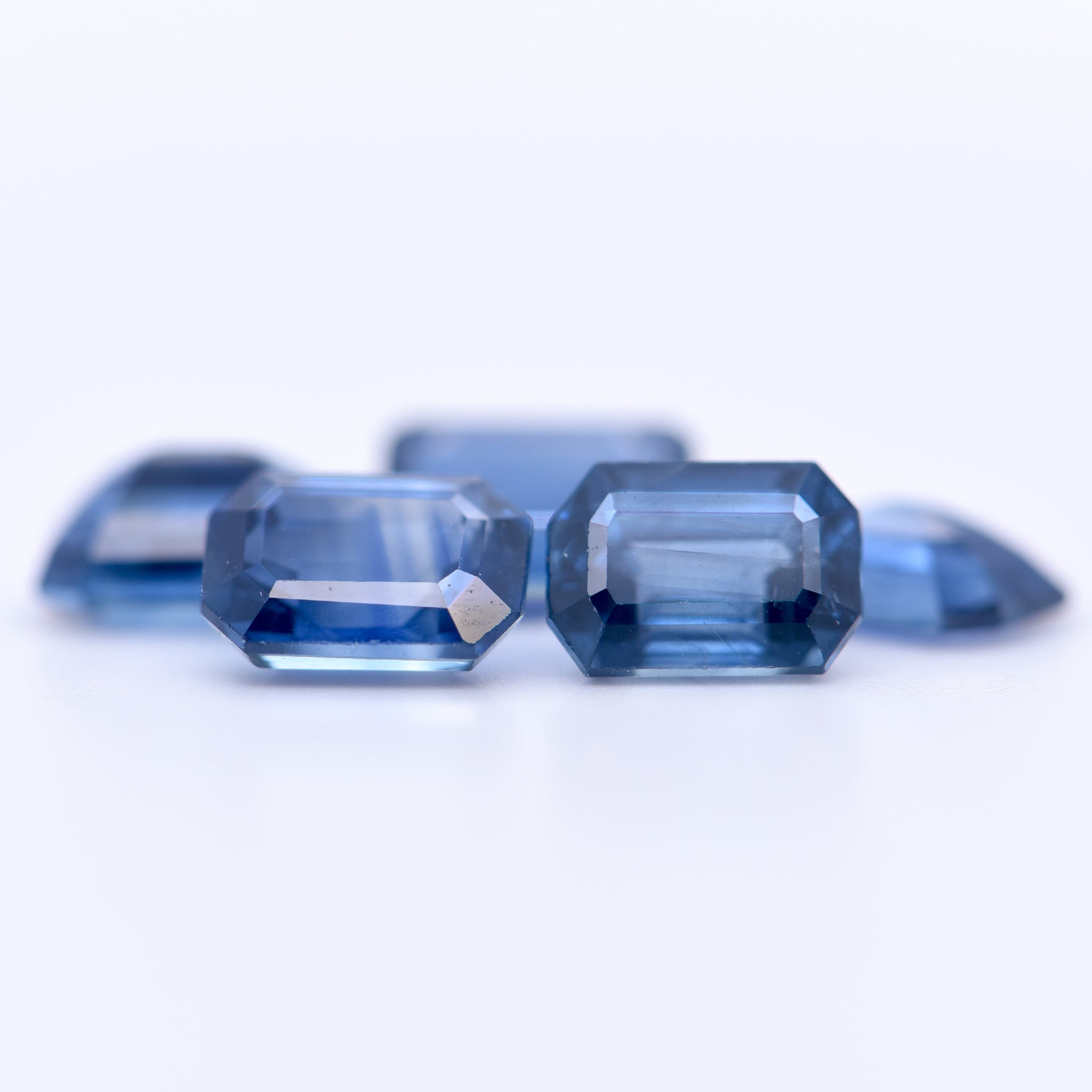 7x5 Octagon Blue Sapphires