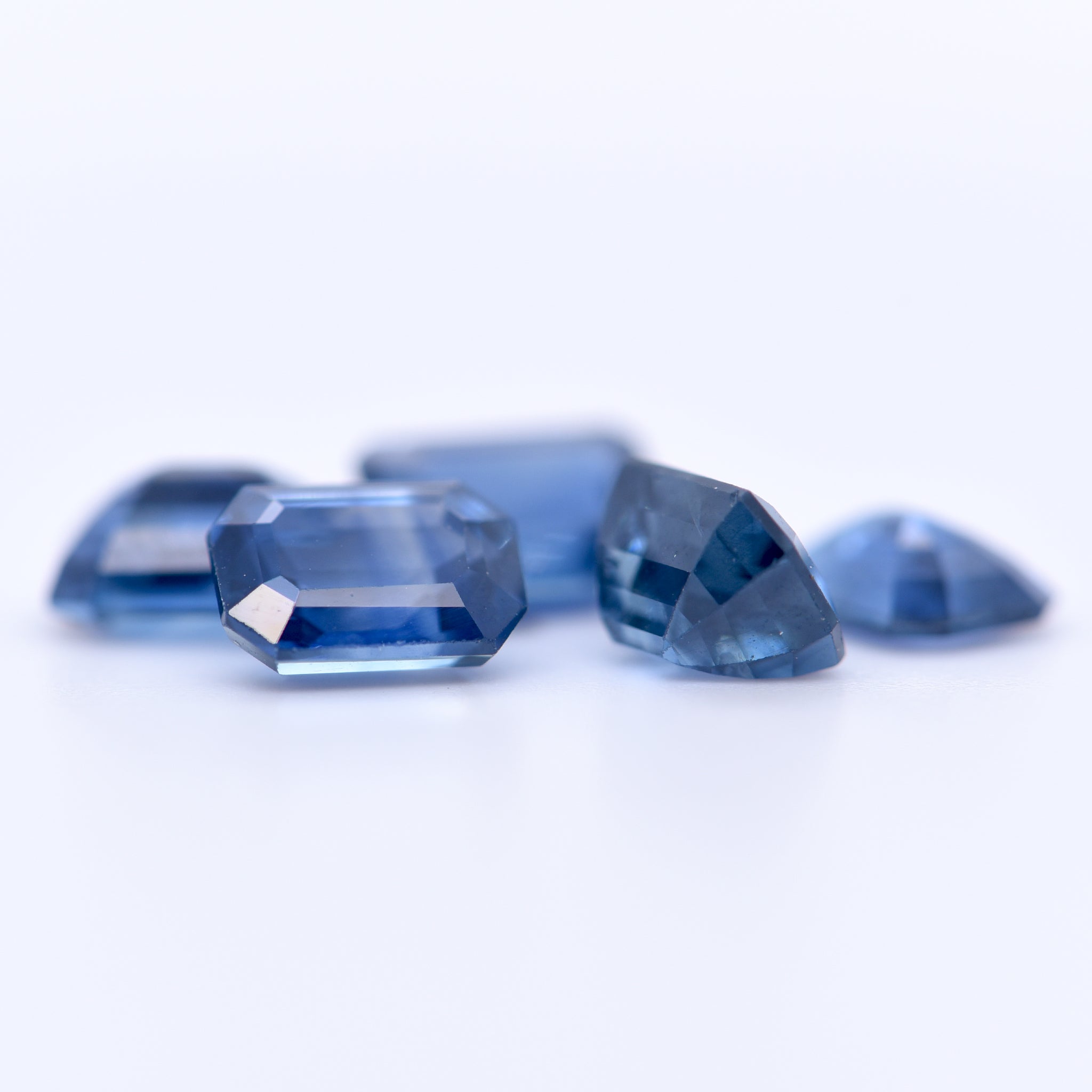 7x5 Octagon Blue Sapphires