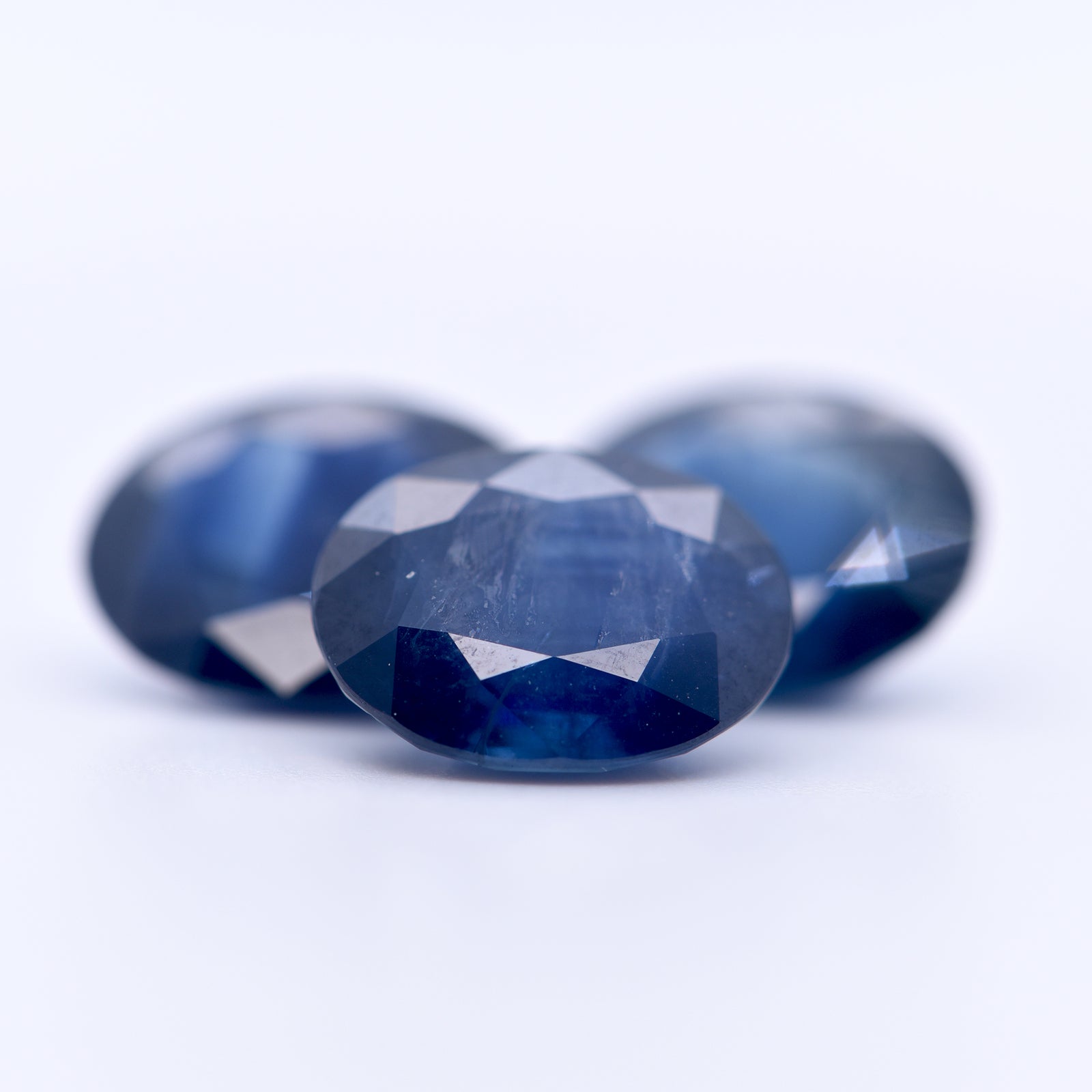 12x10 Oval Faceted Blue Sapphires