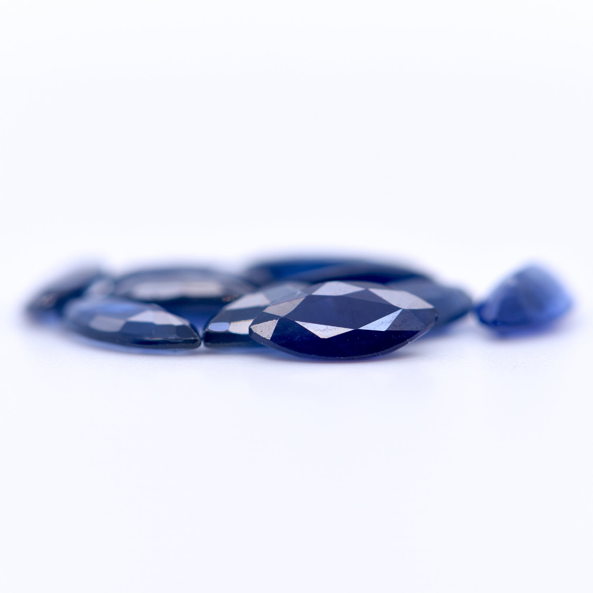 8x4 Marquise Faceted Blue Sapphires