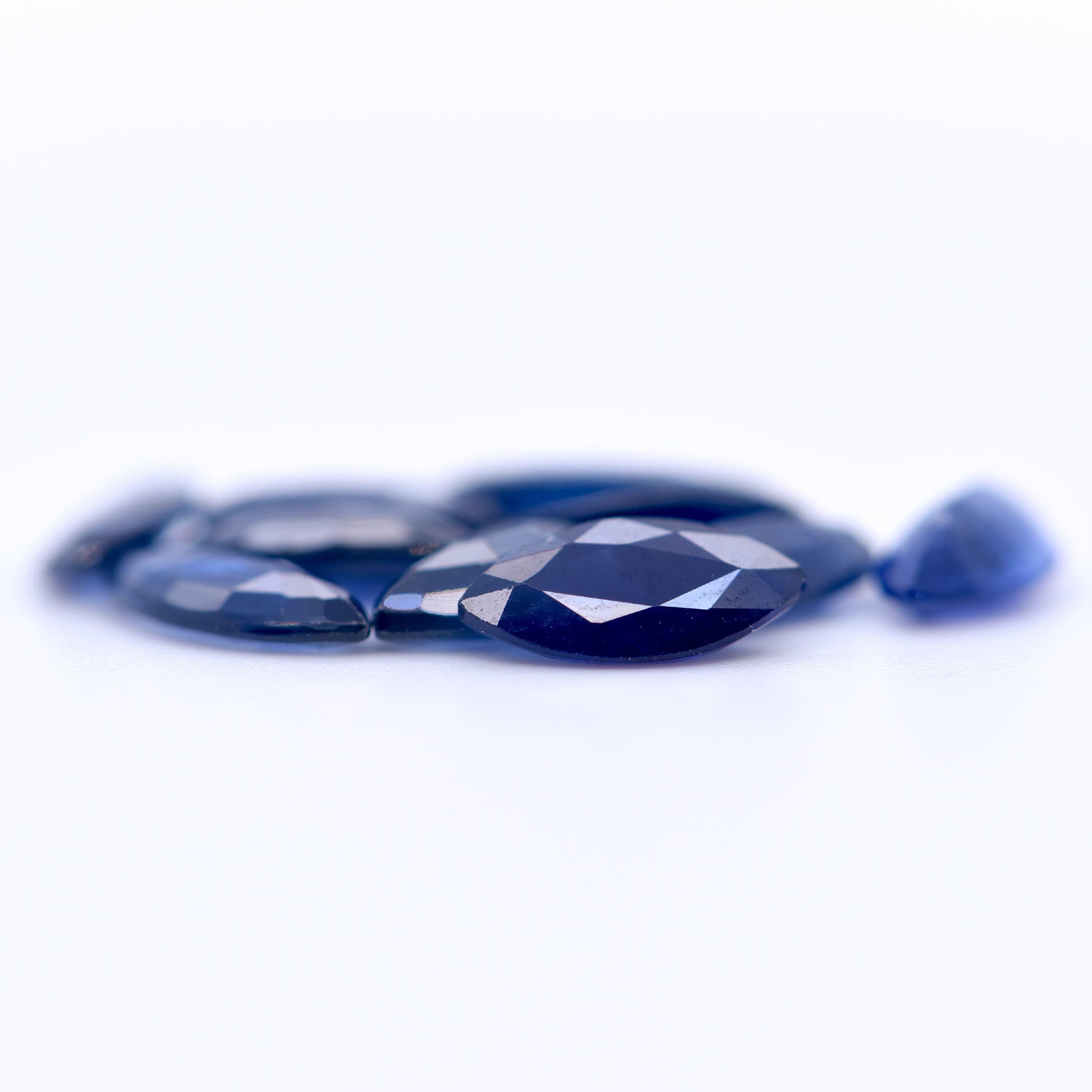 8x4 Marquise Faceted Blue Sapphires