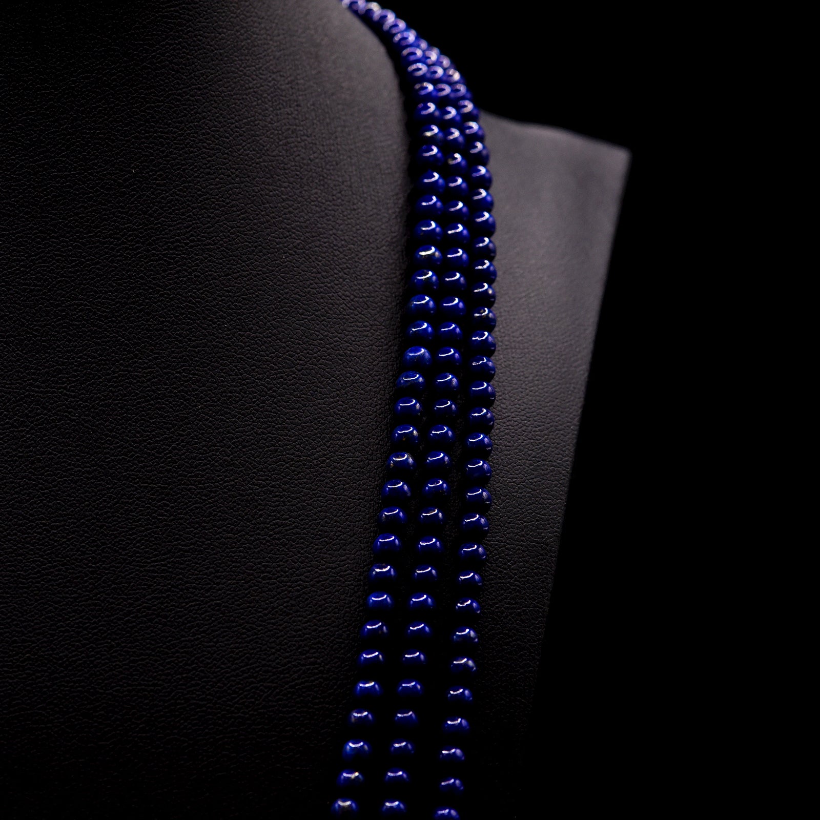 4mm Round Blue Lapis Lazuli Bead Strings