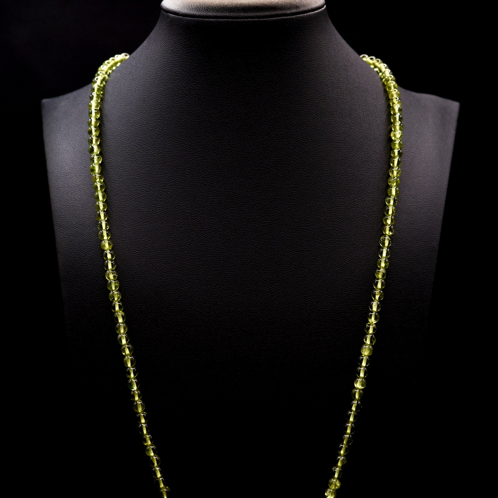 5mm Round Green Peridot Bead Strings