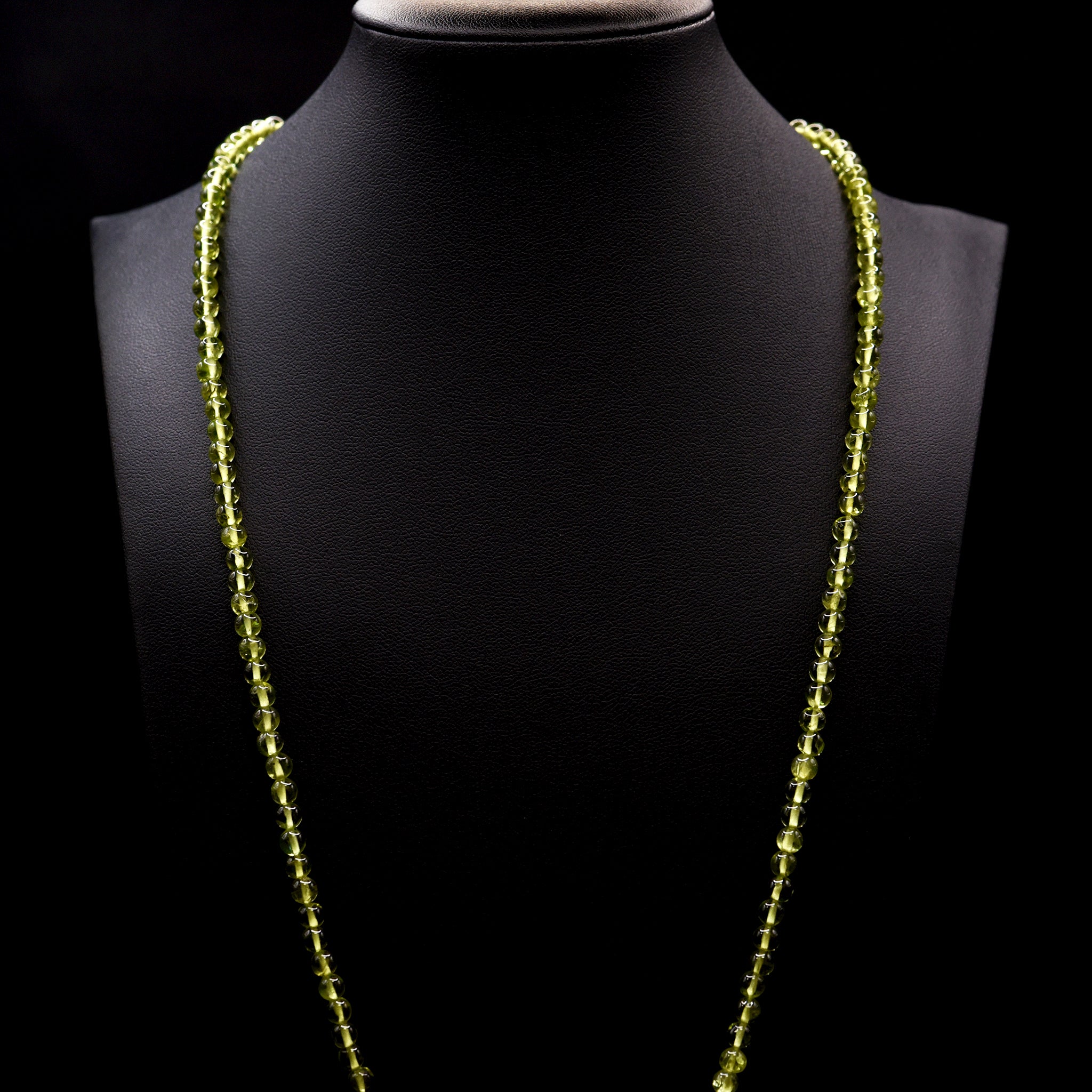 5mm Round Green Peridot Bead Strings