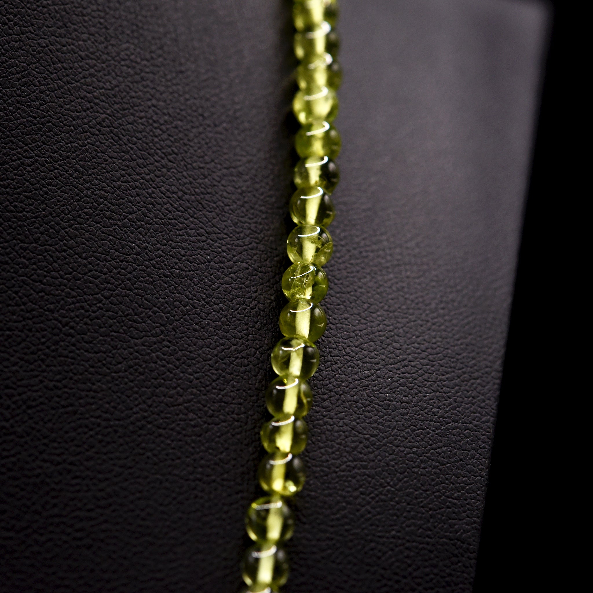 5mm Round Green Peridot Bead Strings