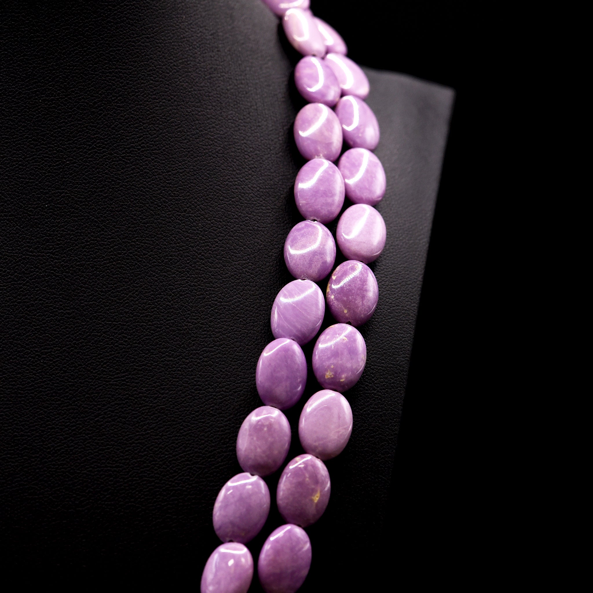 14x10 Oval Pink Phosphosiderite Bead Strings