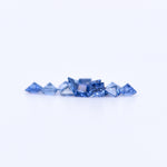 1.75x1.75 Square Princess Cut Blue Sapphires