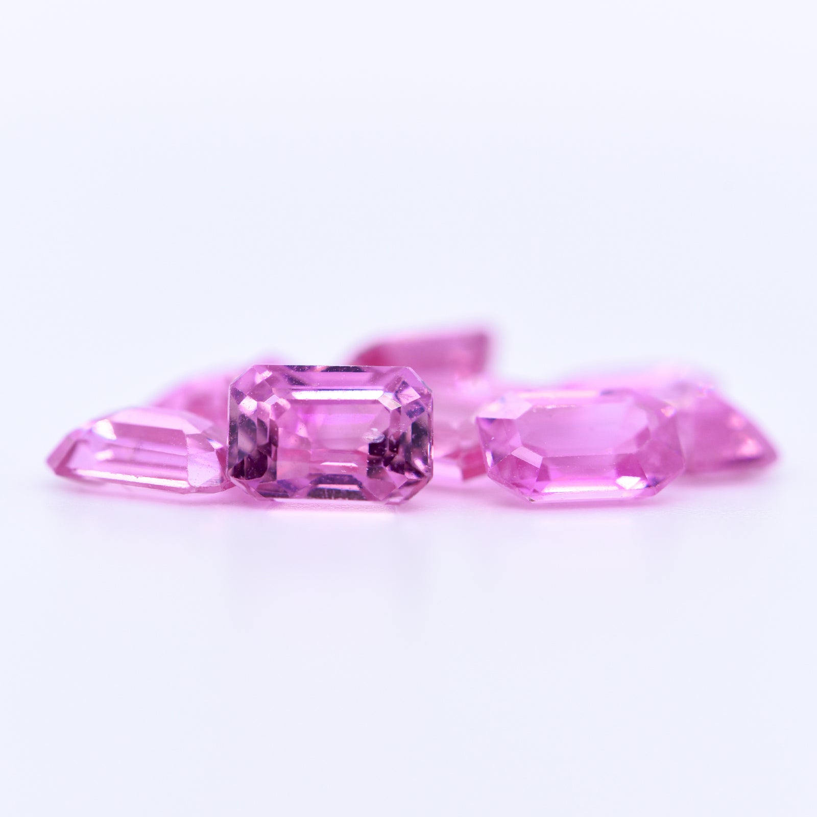 6x4 Octagon Pink Sapphires