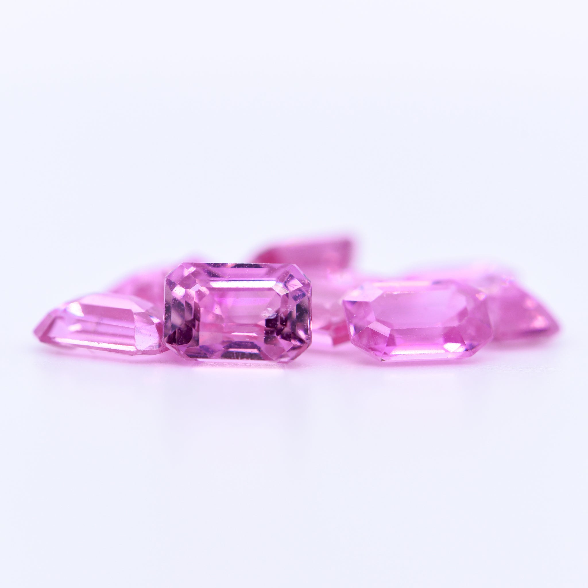 6x4 Octagon Pink Sapphires