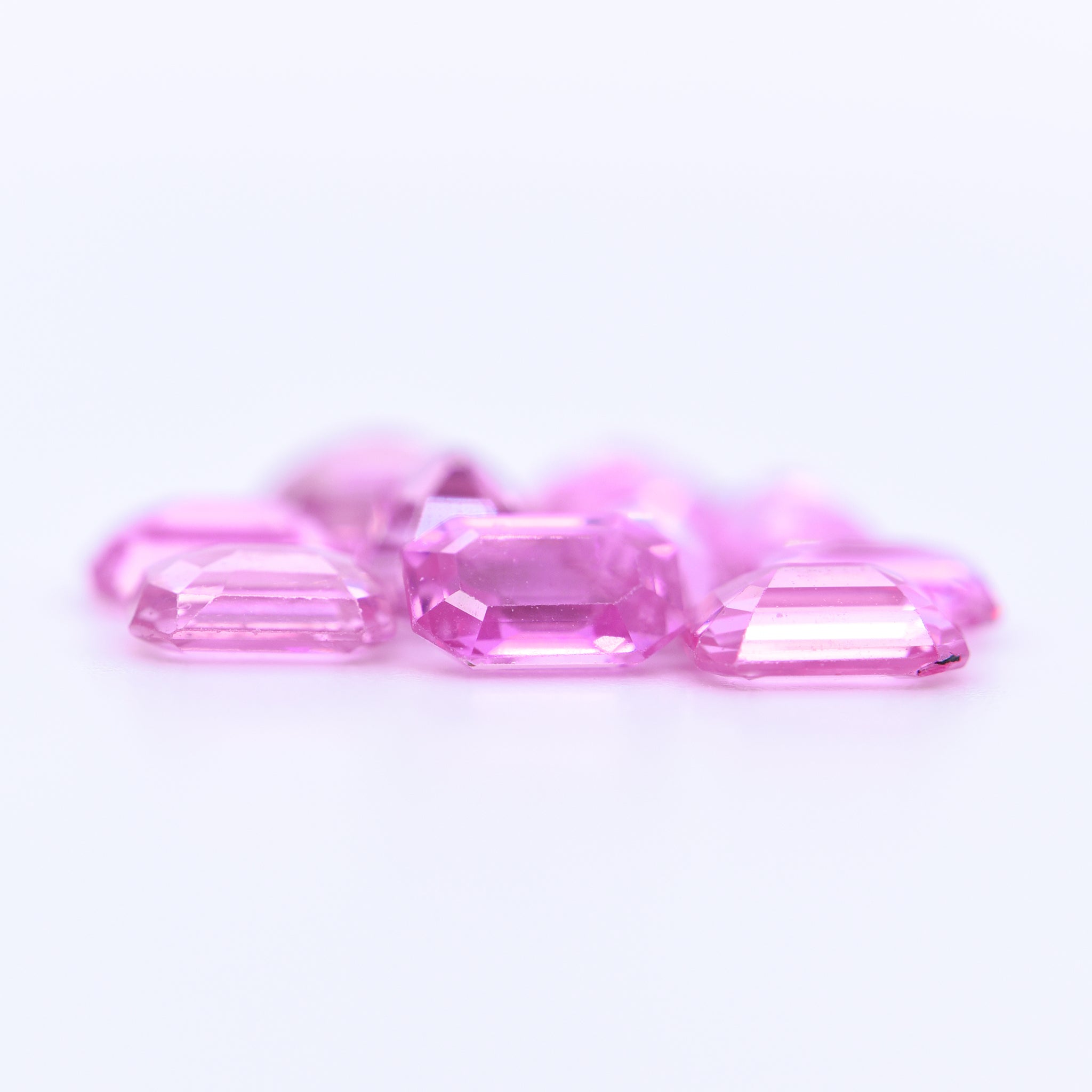 6x4 Octagon Pink Sapphires