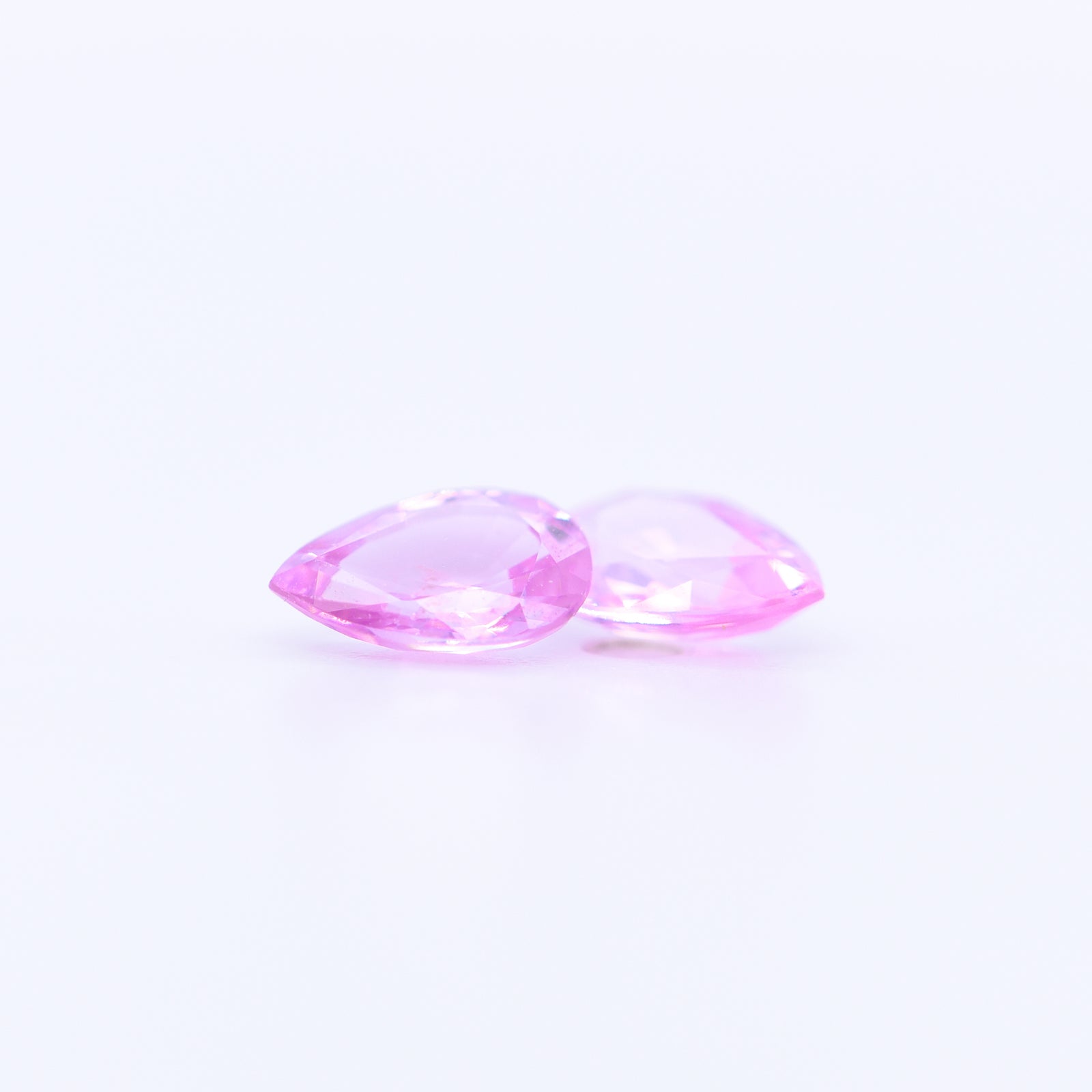 6x4 Pear Faceted Pink Sapphires