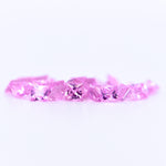 2.75x2.75 Square Princess Cut Pink Sapphires